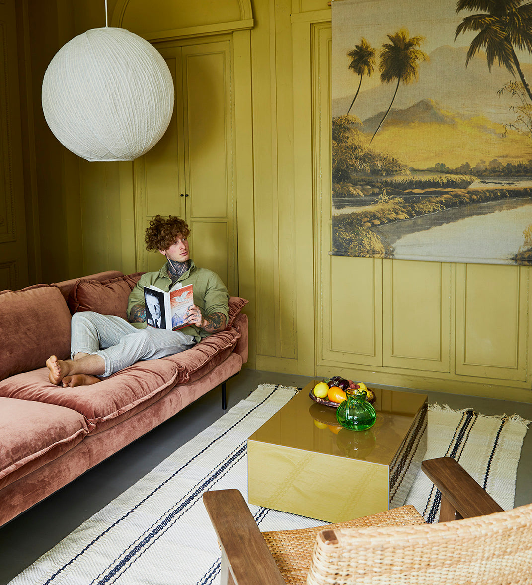 retro sofa 3 seats - royal velvet 