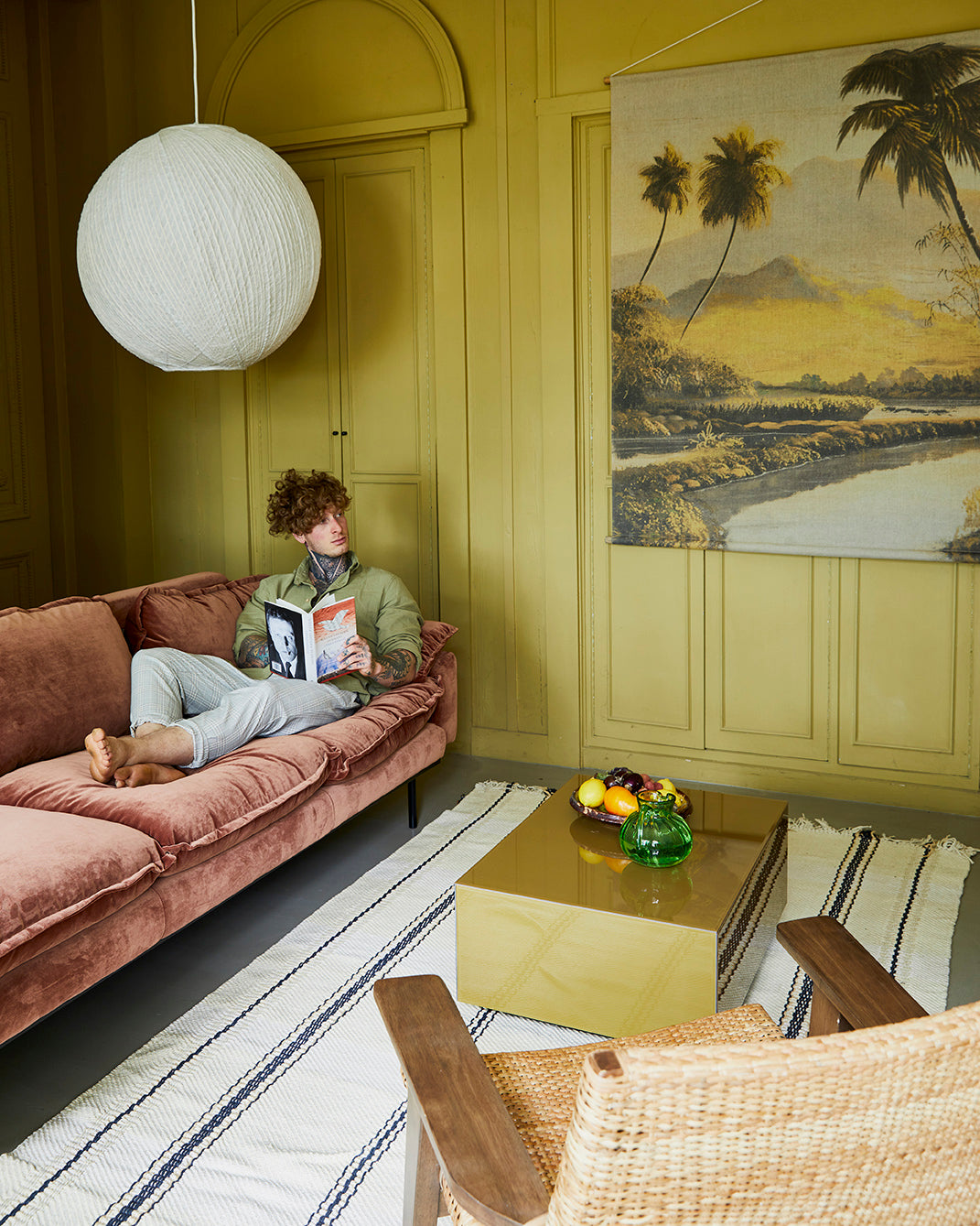 retro sofa 3 seats - royal velvet 