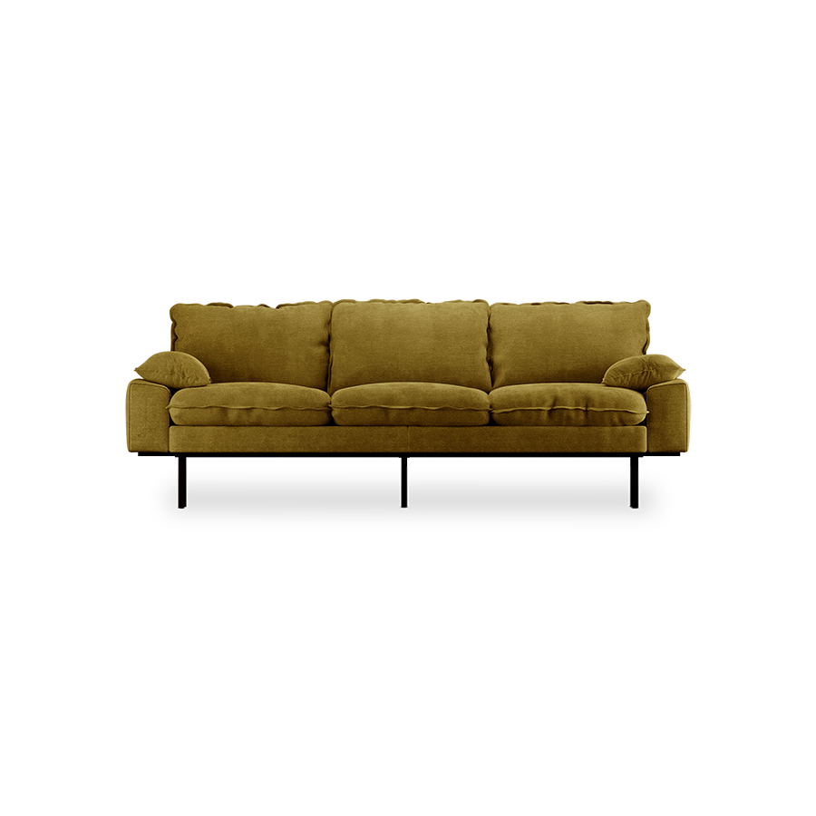 retro sofa 3 seats - royal velvet 