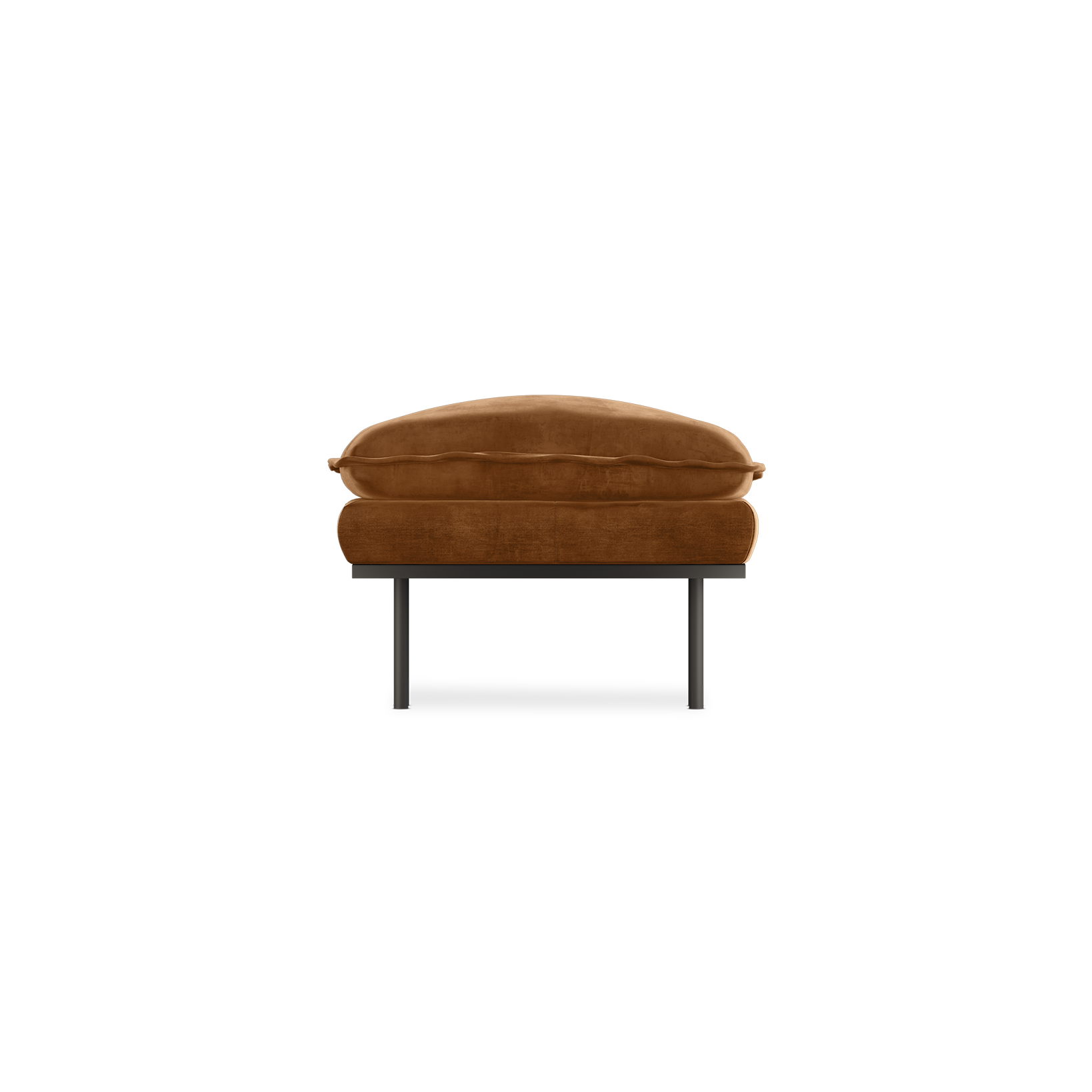 retro sofa hocker - royal velvet 