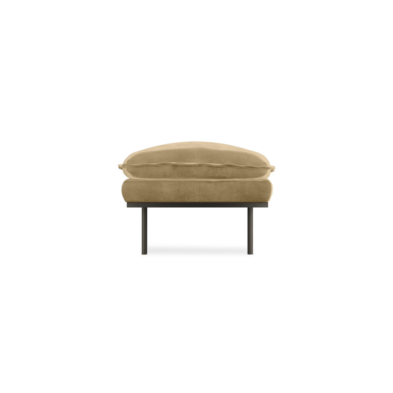 retro sofa hocker - royal velvet 