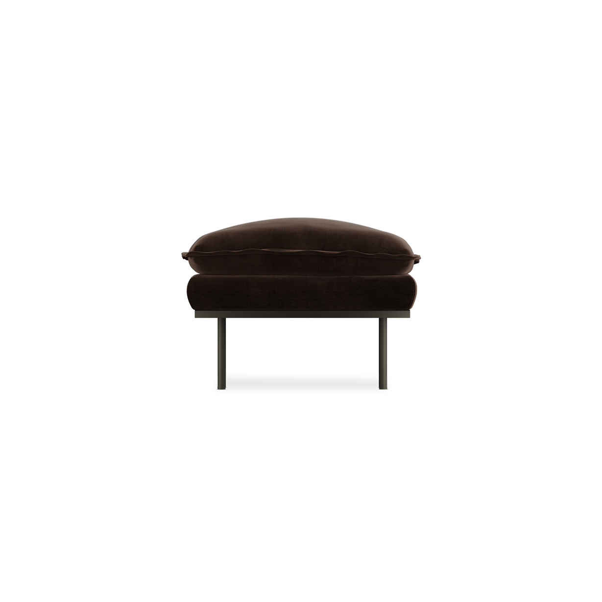 retro sofa hocker - royal velvet 