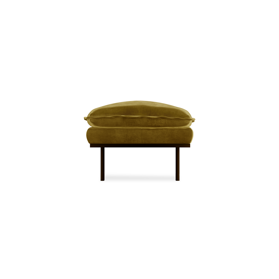 retro sofa hocker - royal velvet 