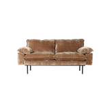 retro sofa 2 seats - velvet corduroy 