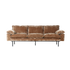retro sofa 3 seats - velvet corduroy 