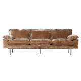 retro sofa 4 seats - velvet corduroy 