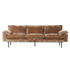 retro sofa 4 seats - velvet corduroy 