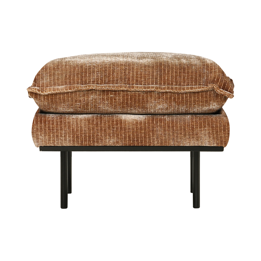 retro sofa hocker - velvet corduroy 