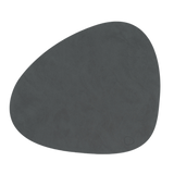 dinner mat curve leather nupo - anthracite