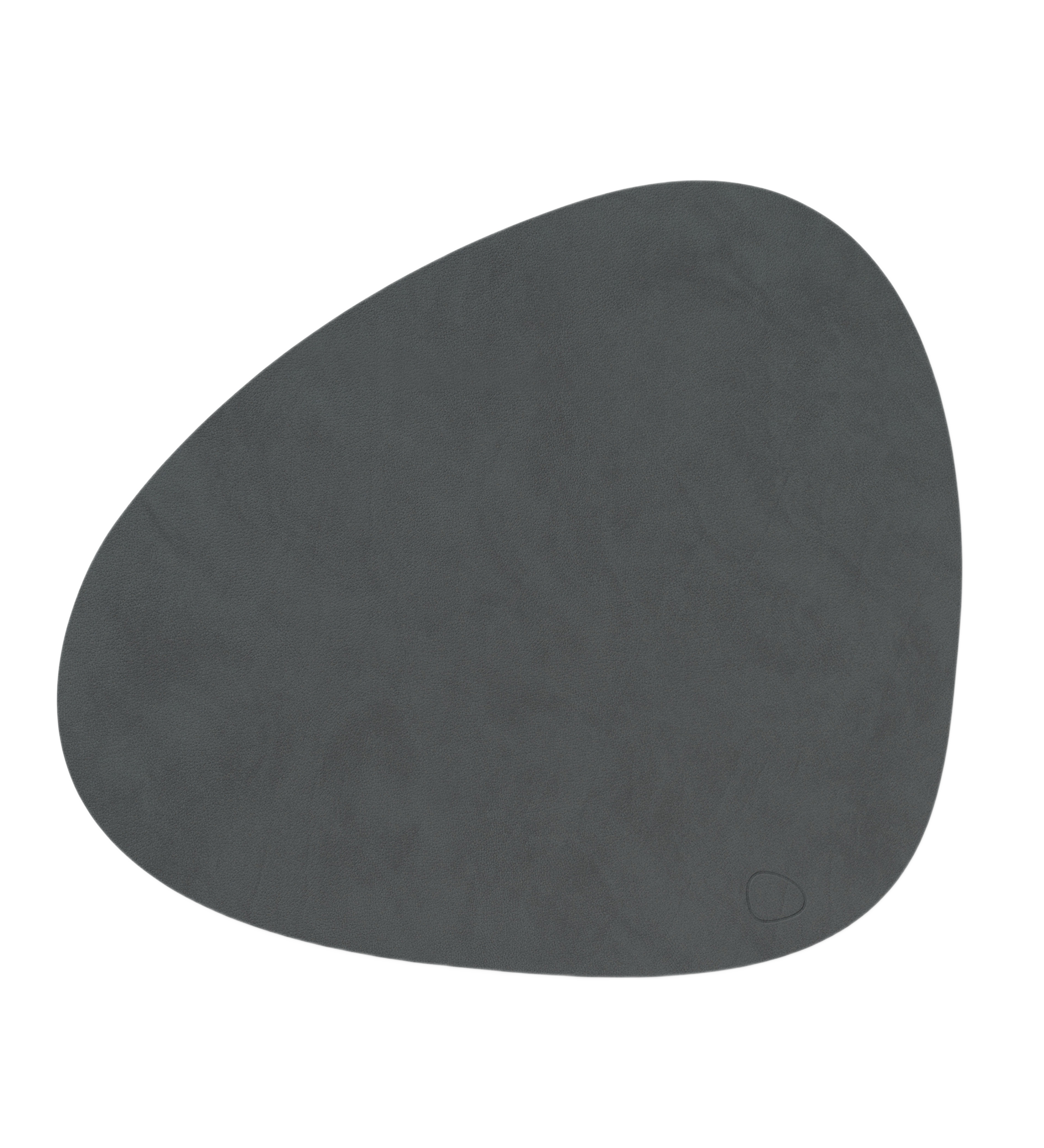 dinner mat curve leather nupo - anthracite