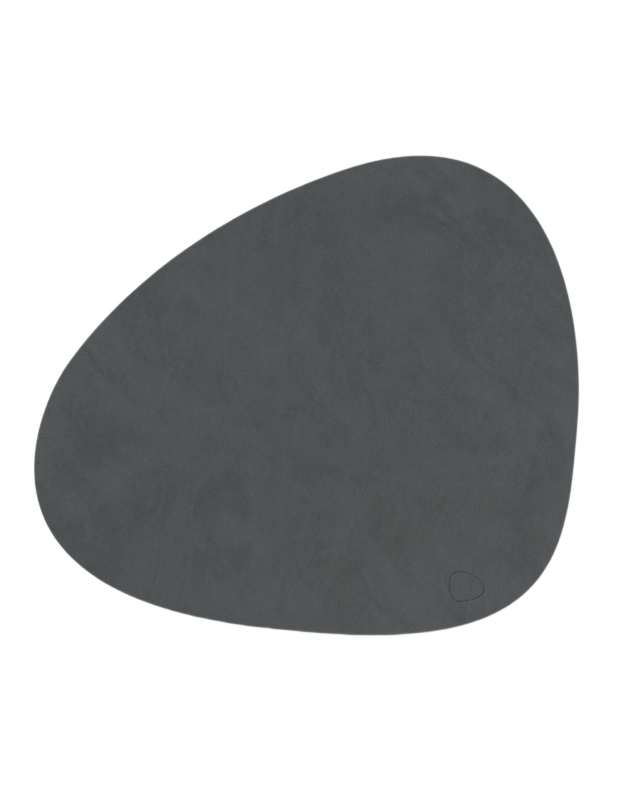 dinner mat curve leather nupo - anthracite