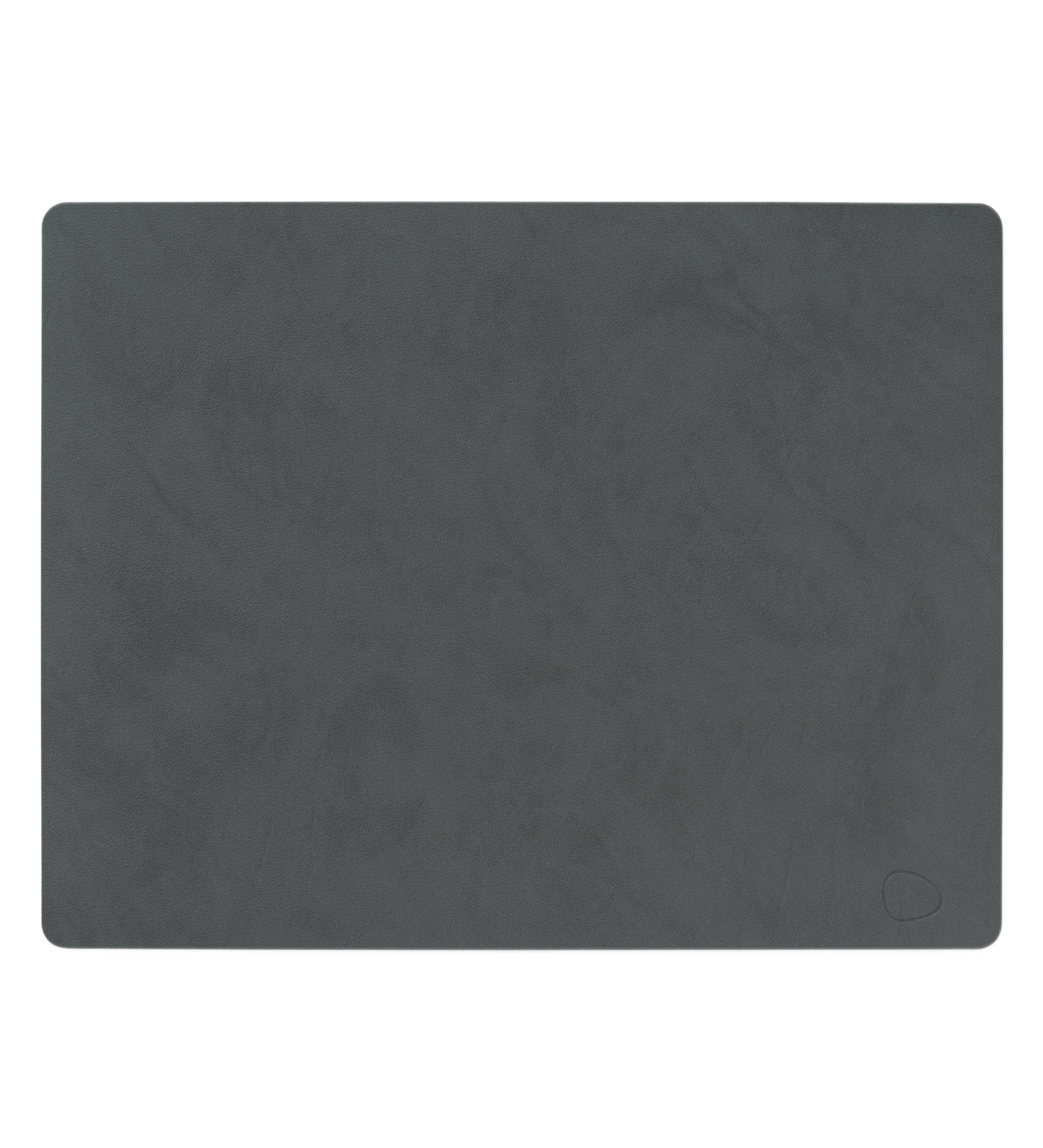 dinner mat square leather nupo - anthracite