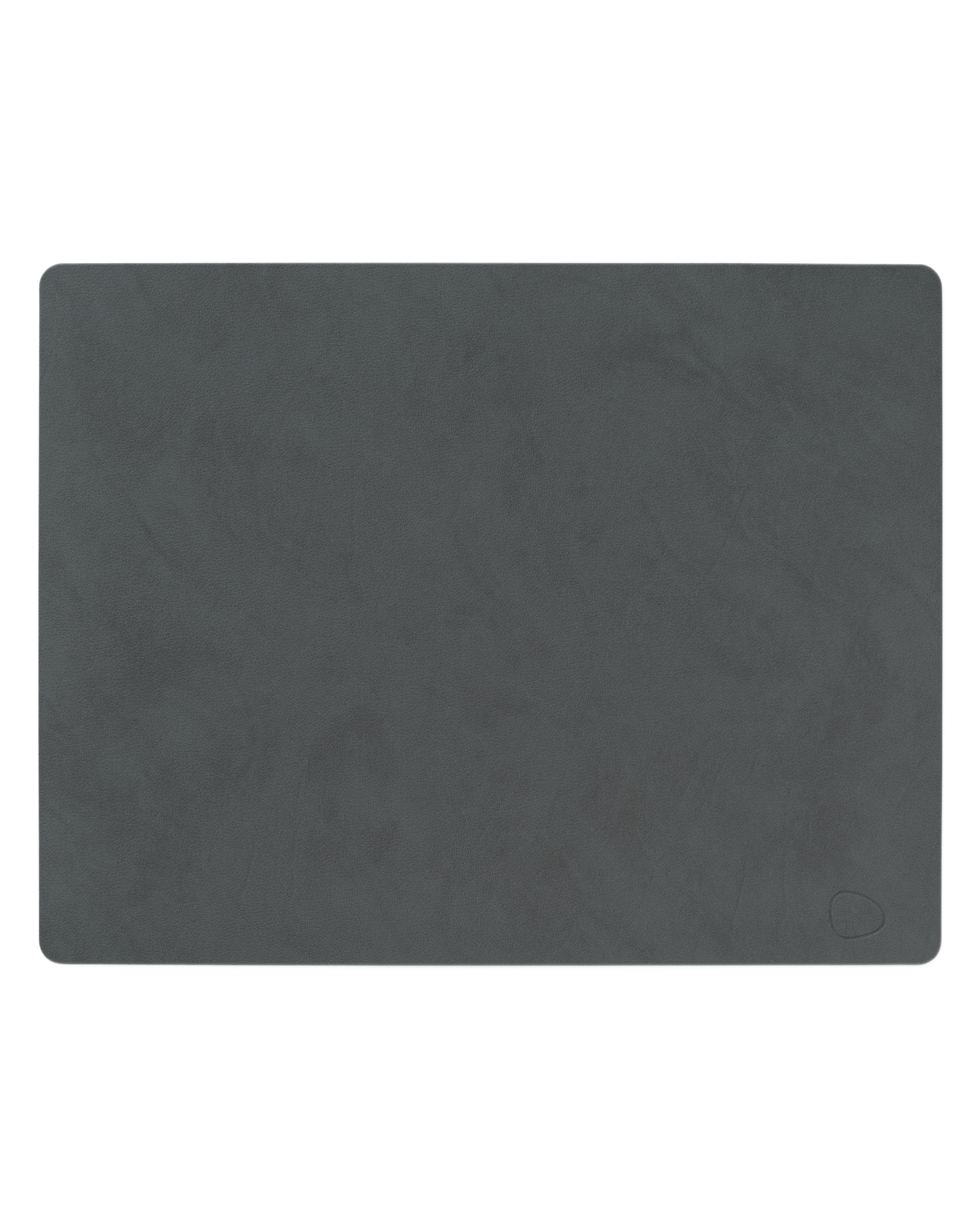 dinner mat square leather nupo - anthracite