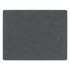 dinner mat square leather nupo - anthracite