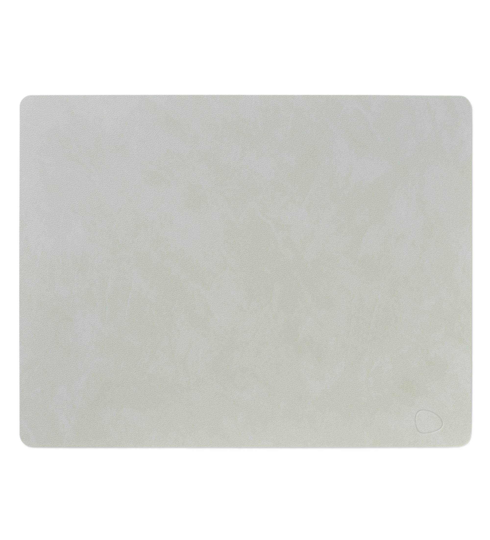 dinner mat square leather nupo - metallic
