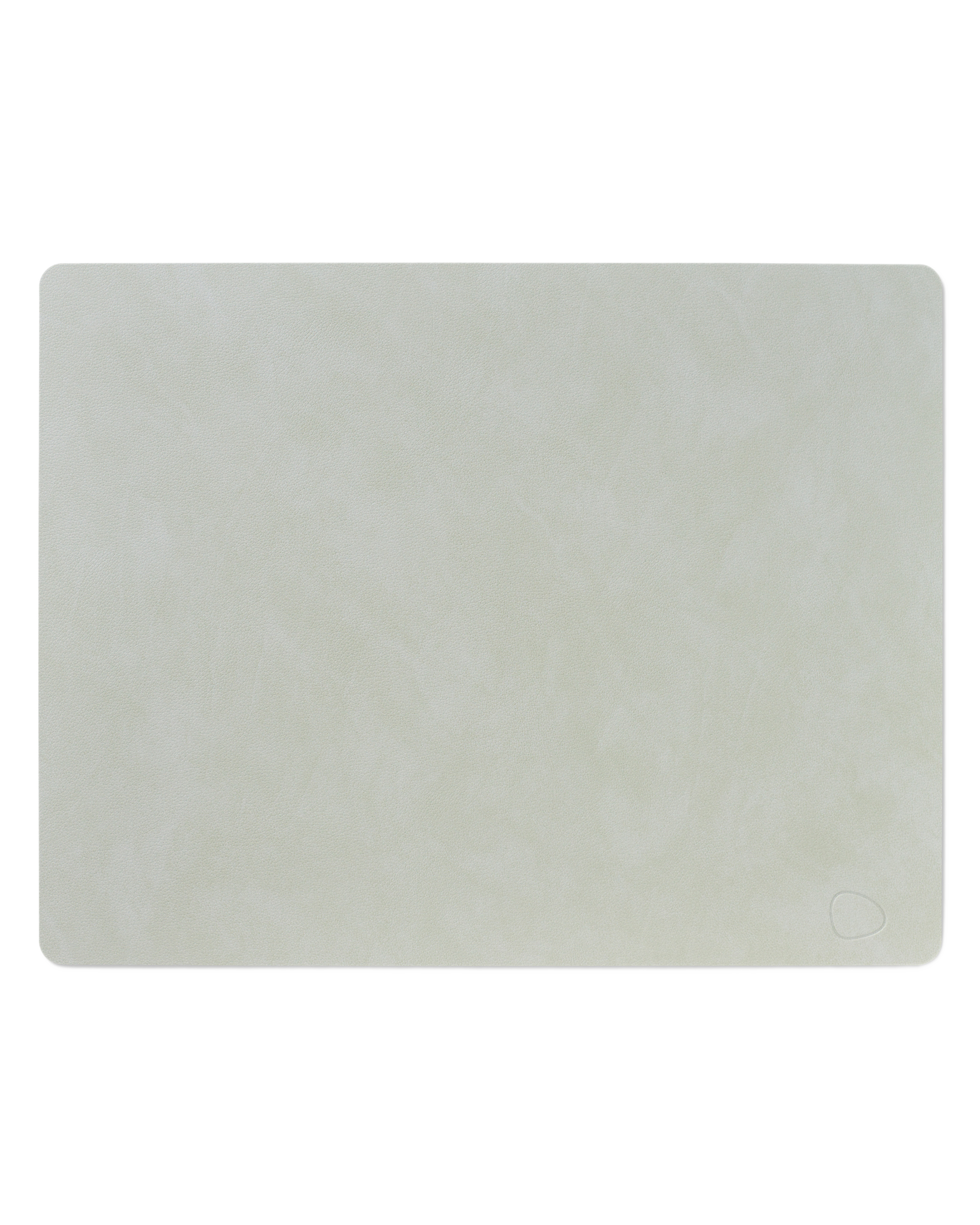 dinner mat square leather nupo - metallic