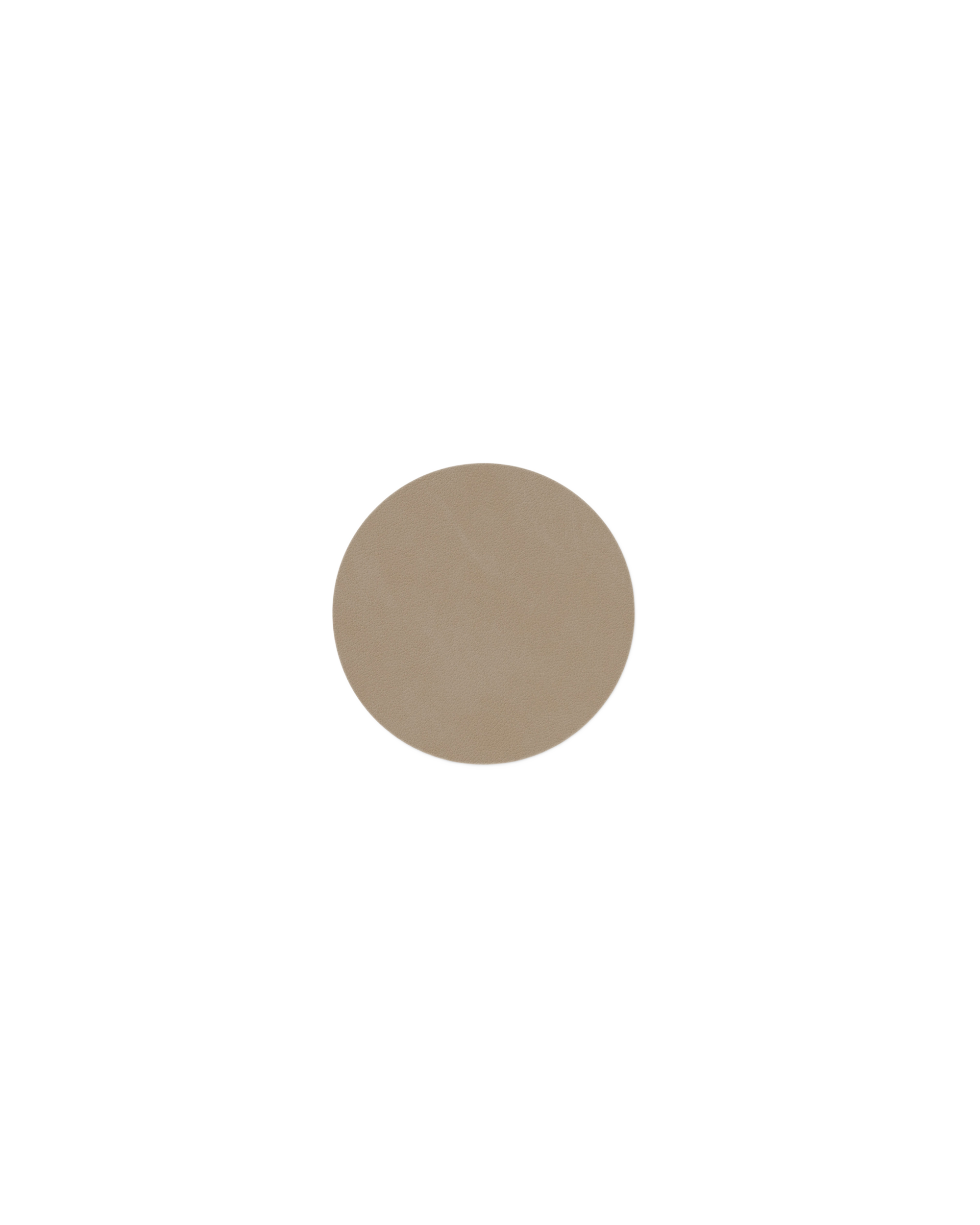 glass mat circle leather nupo - clay brown