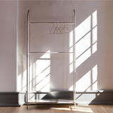 arch clothing rack - brushed steel 