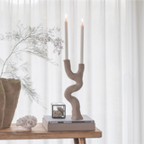 art piece candleholder - sand