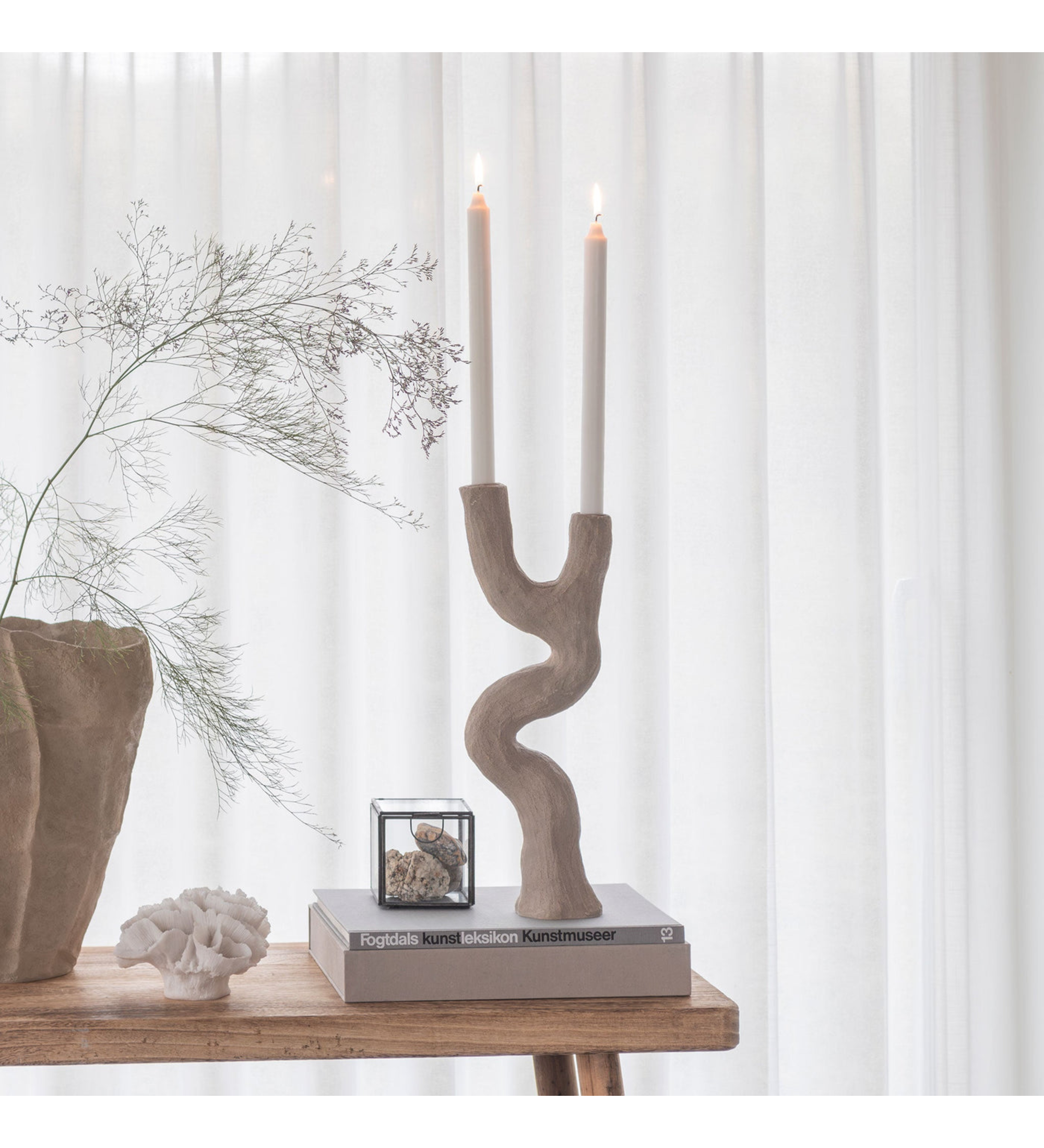 art piece candleholder - sand