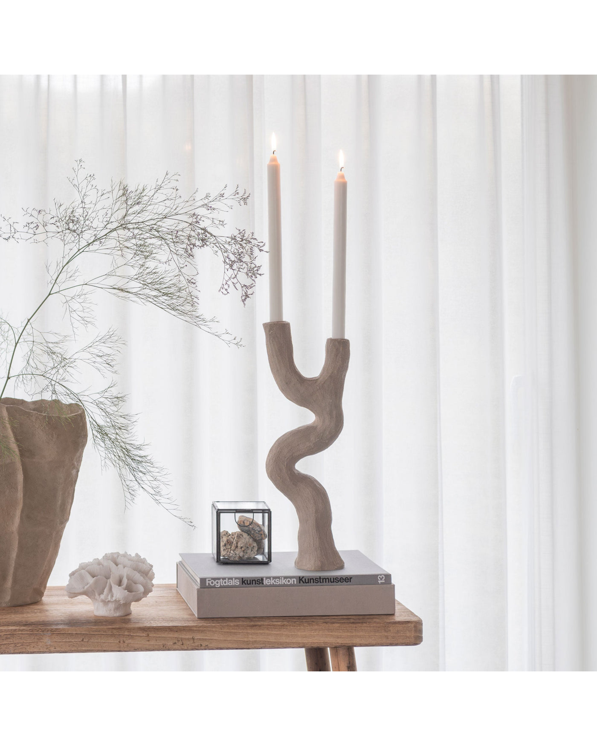 art piece candleholder - sand