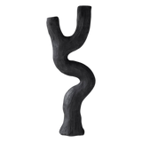 art piece candleholder - black