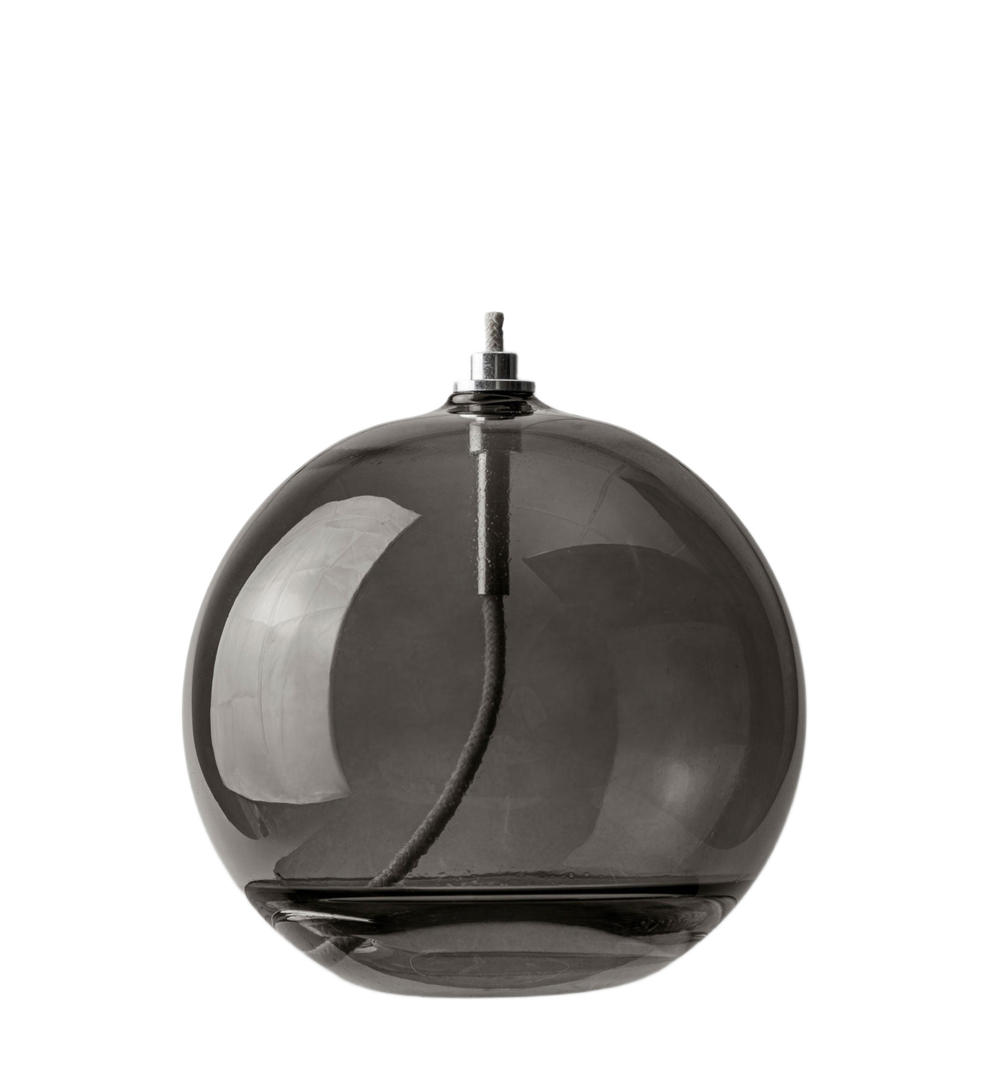aura oil lamp - smoke grey large 