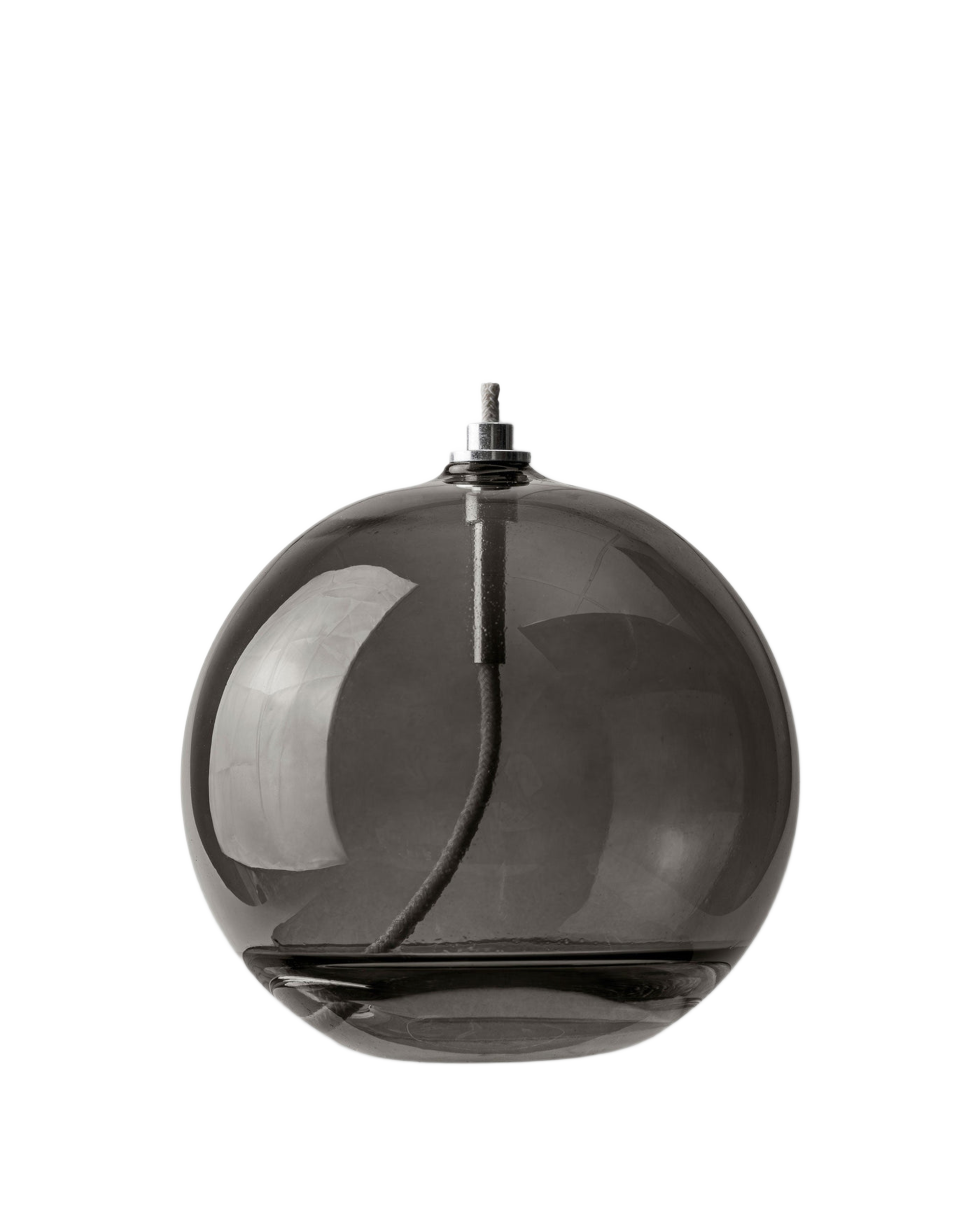 aura oil lamp - smoke grey large 