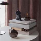 aura oil lamp - smoke grey large 