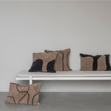 figura tufted cushion - brown