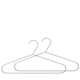 hang it hanger 2pack - brushed steel 