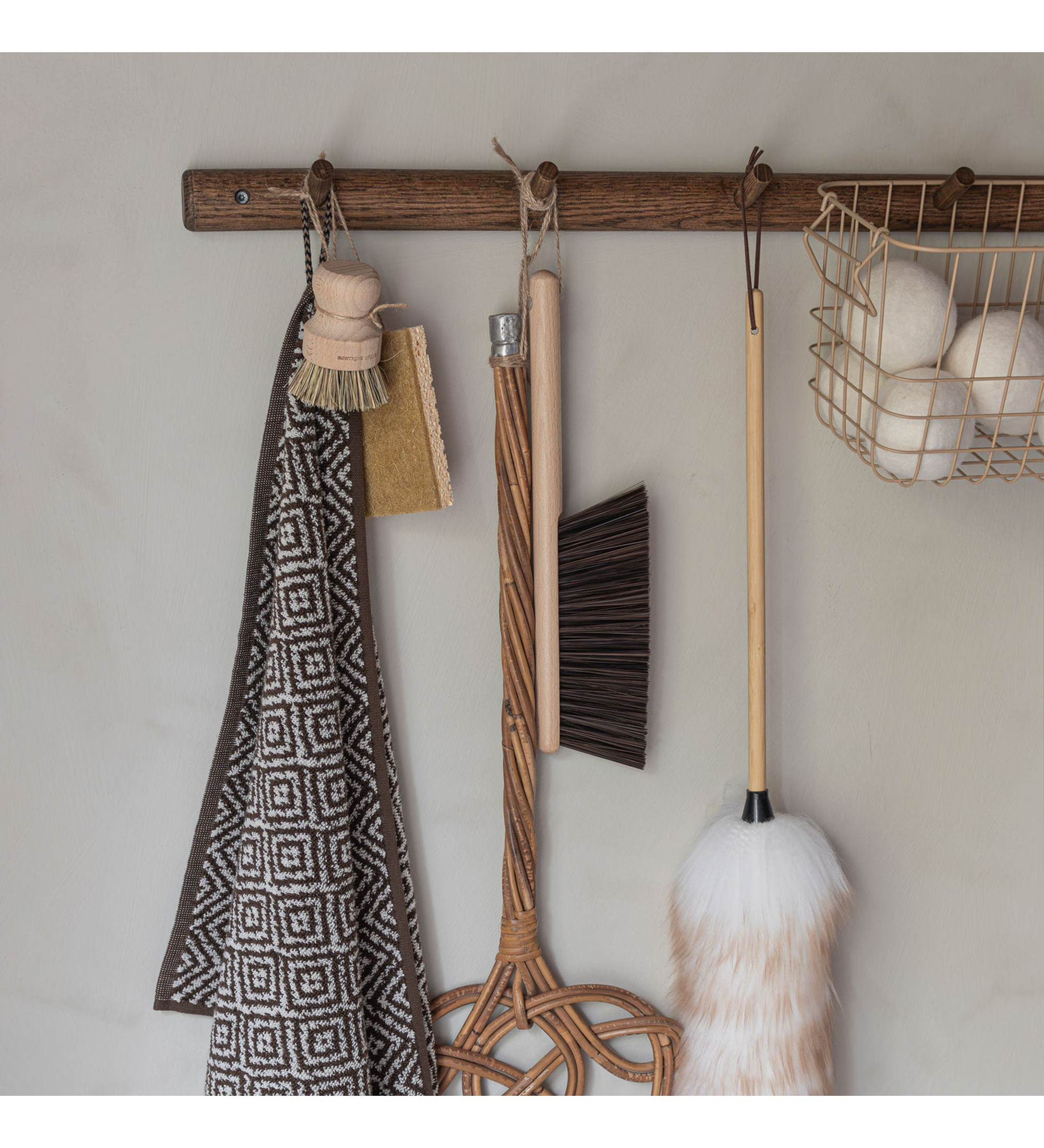 roots coat rack - dark oiled 