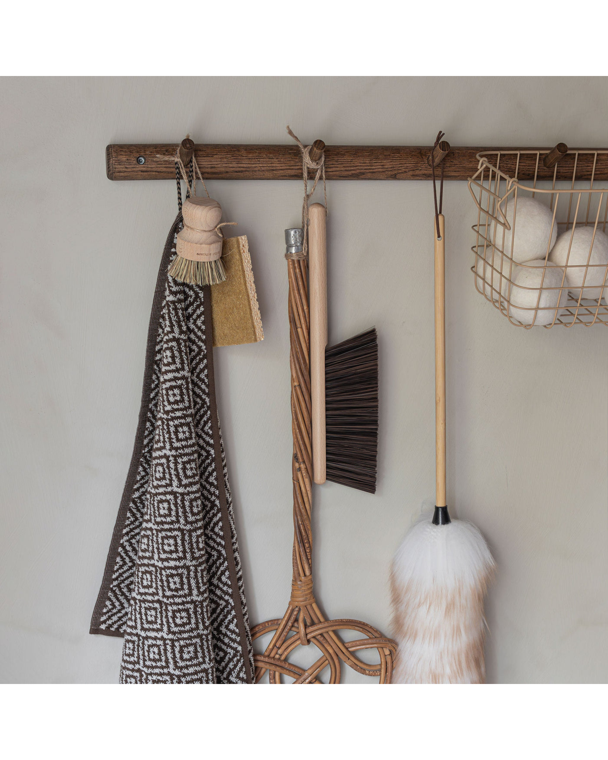 roots coat rack - dark oiled 