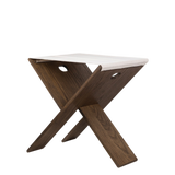 roots folding stool - dark oiled 