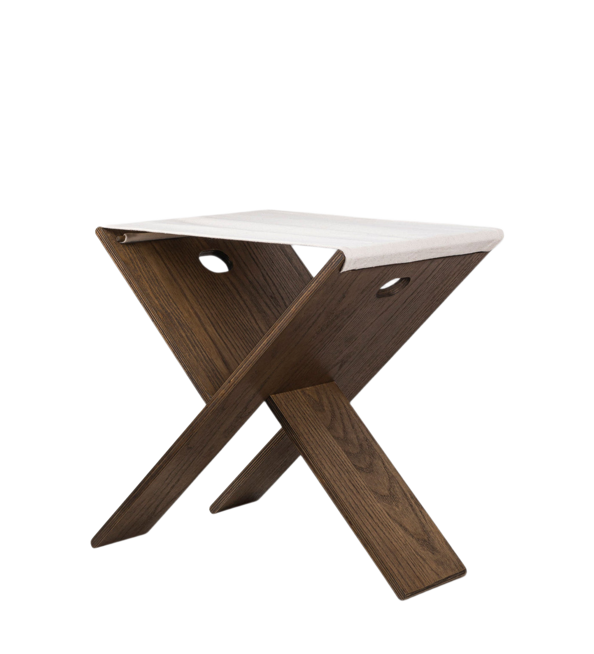 roots folding stool - dark oiled 