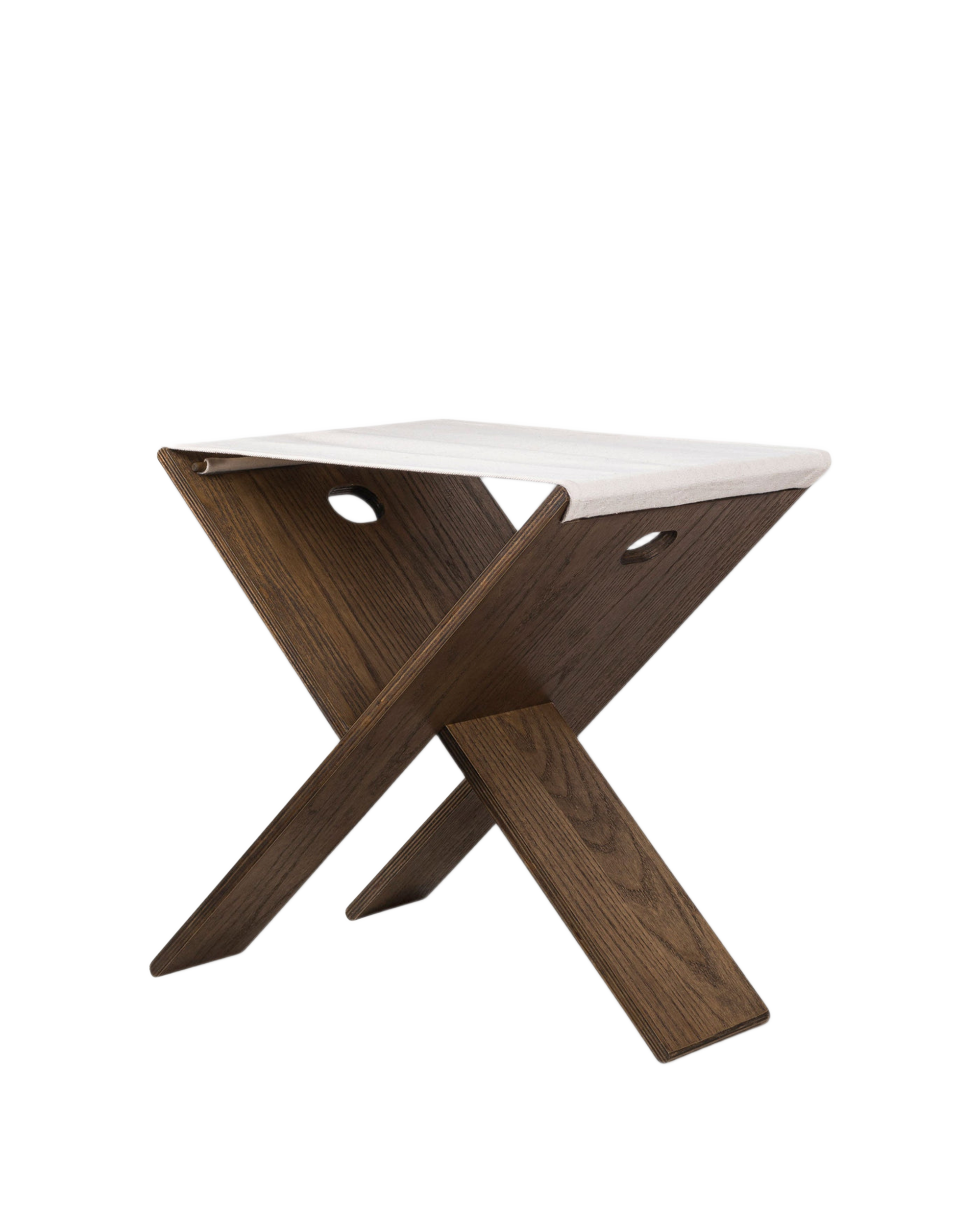 roots folding stool - dark oiled 