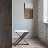 roots folding stool - dark oiled 
