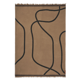 shadow throw - latte / black 