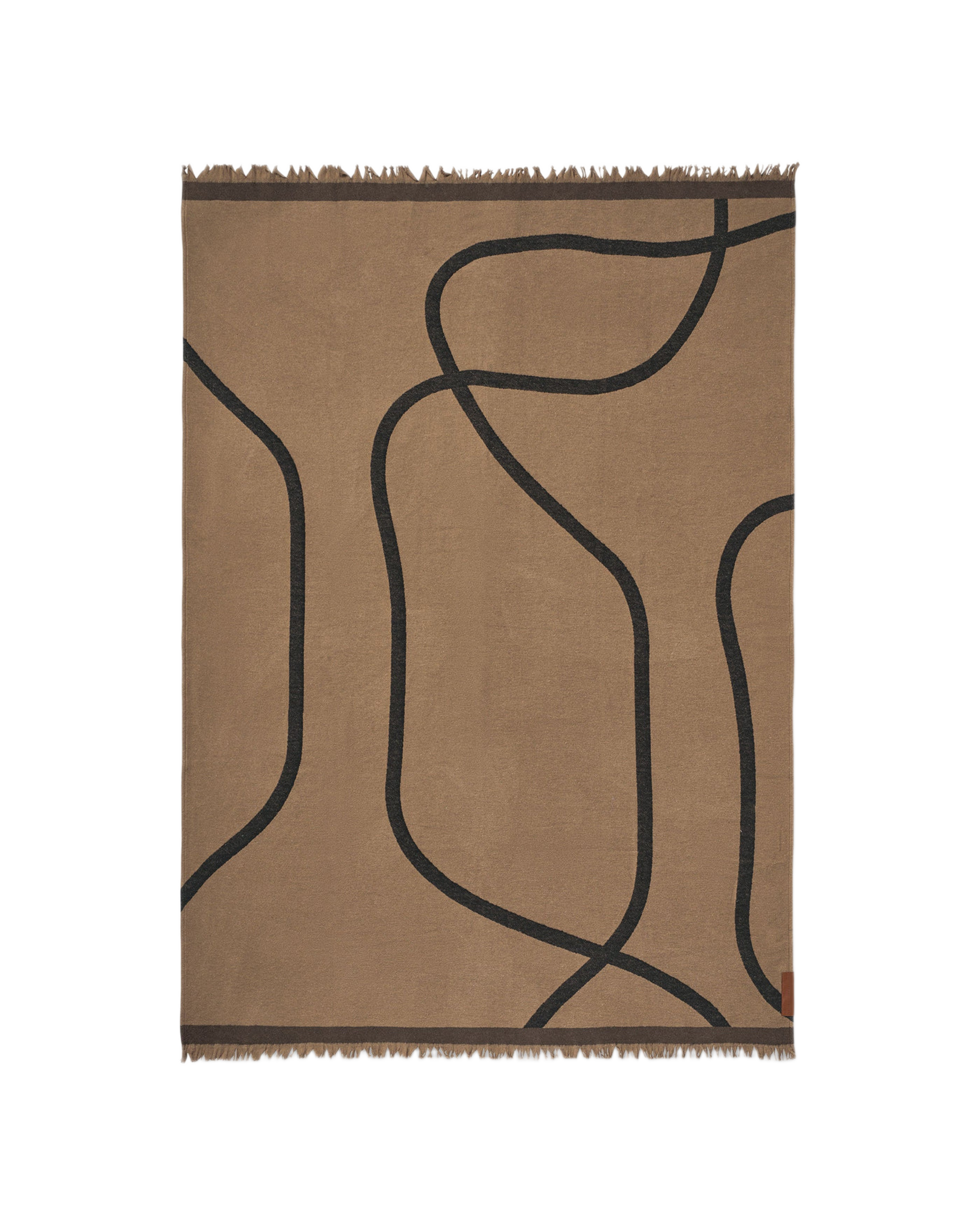shadow throw - latte / black 