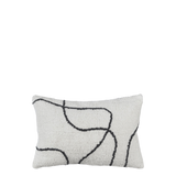 shadow tufted cushion - off white 