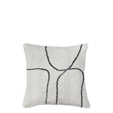 shadow tufted cushion - off white 