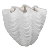 shell vase - off white large 