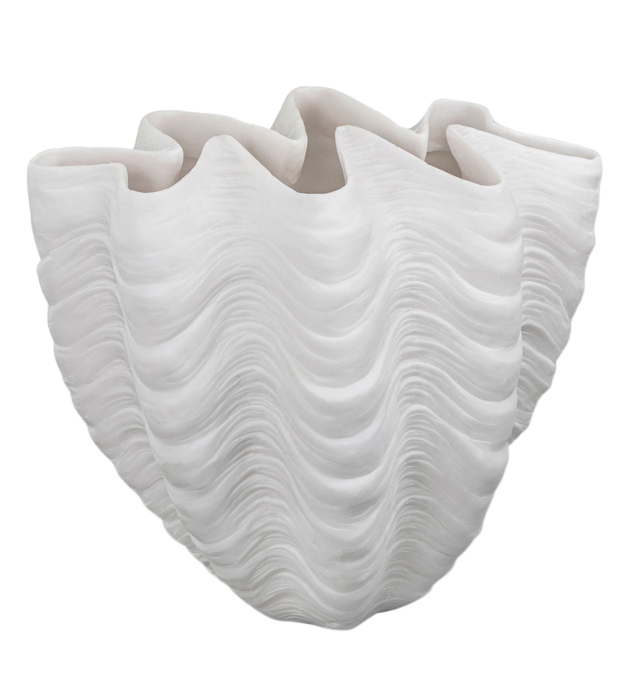 shell vase - off white large 