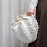 shell vase - off white large 