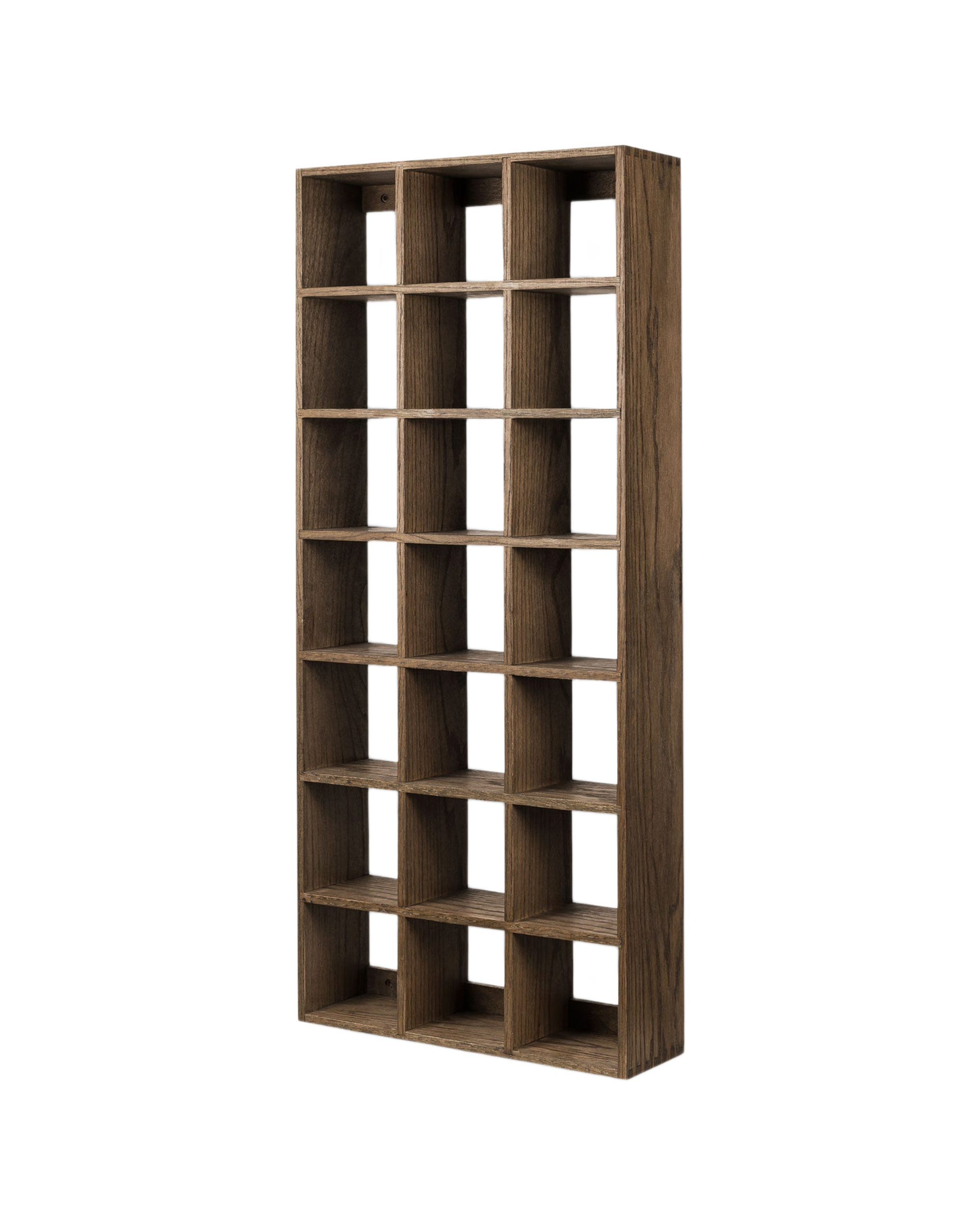 showcase set box - oak dark oiled large