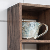 showcase set box - oak dark oiled large