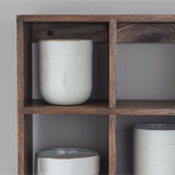 showcase set box - oak dark oiled 