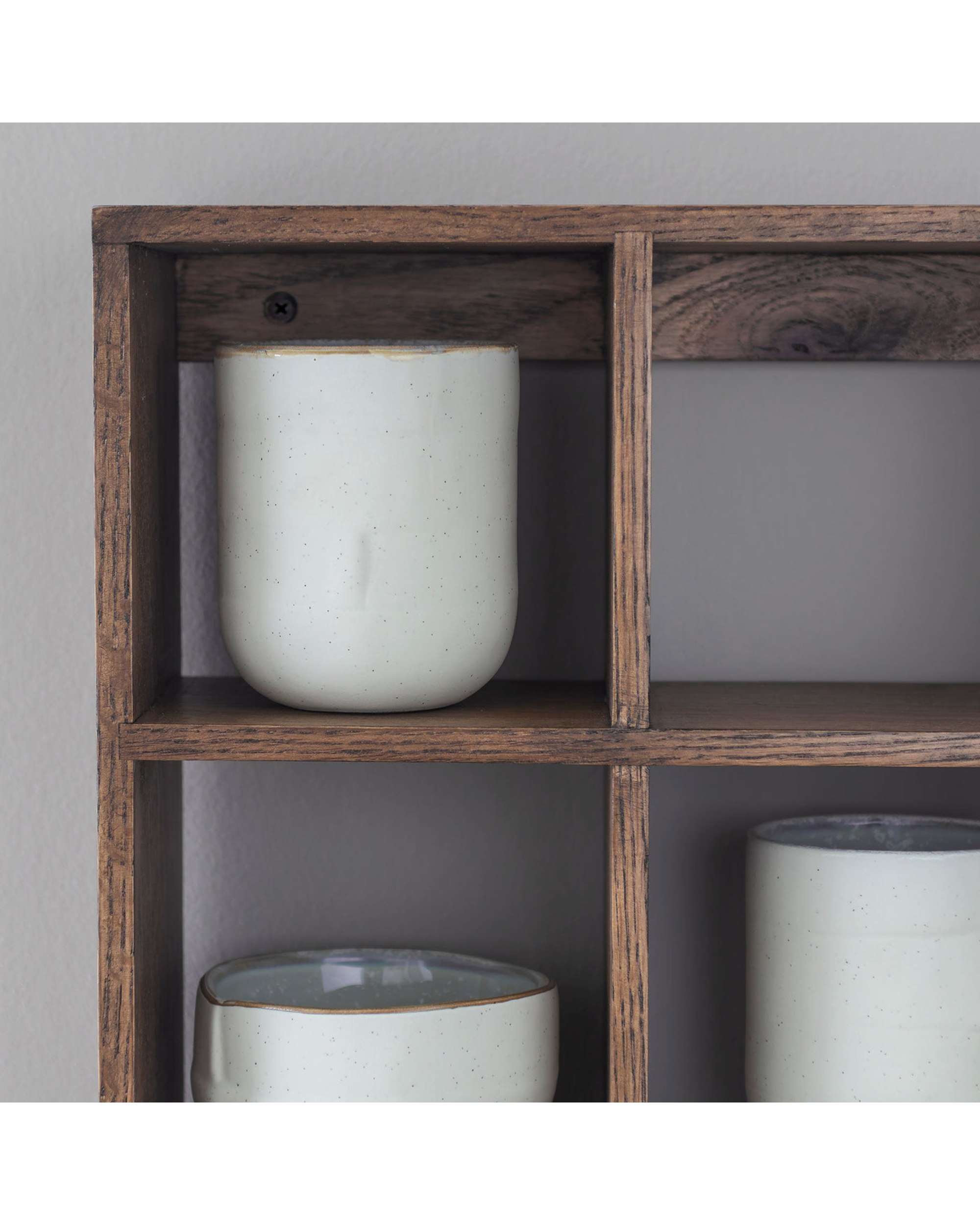 showcase set box - oak dark oiled 