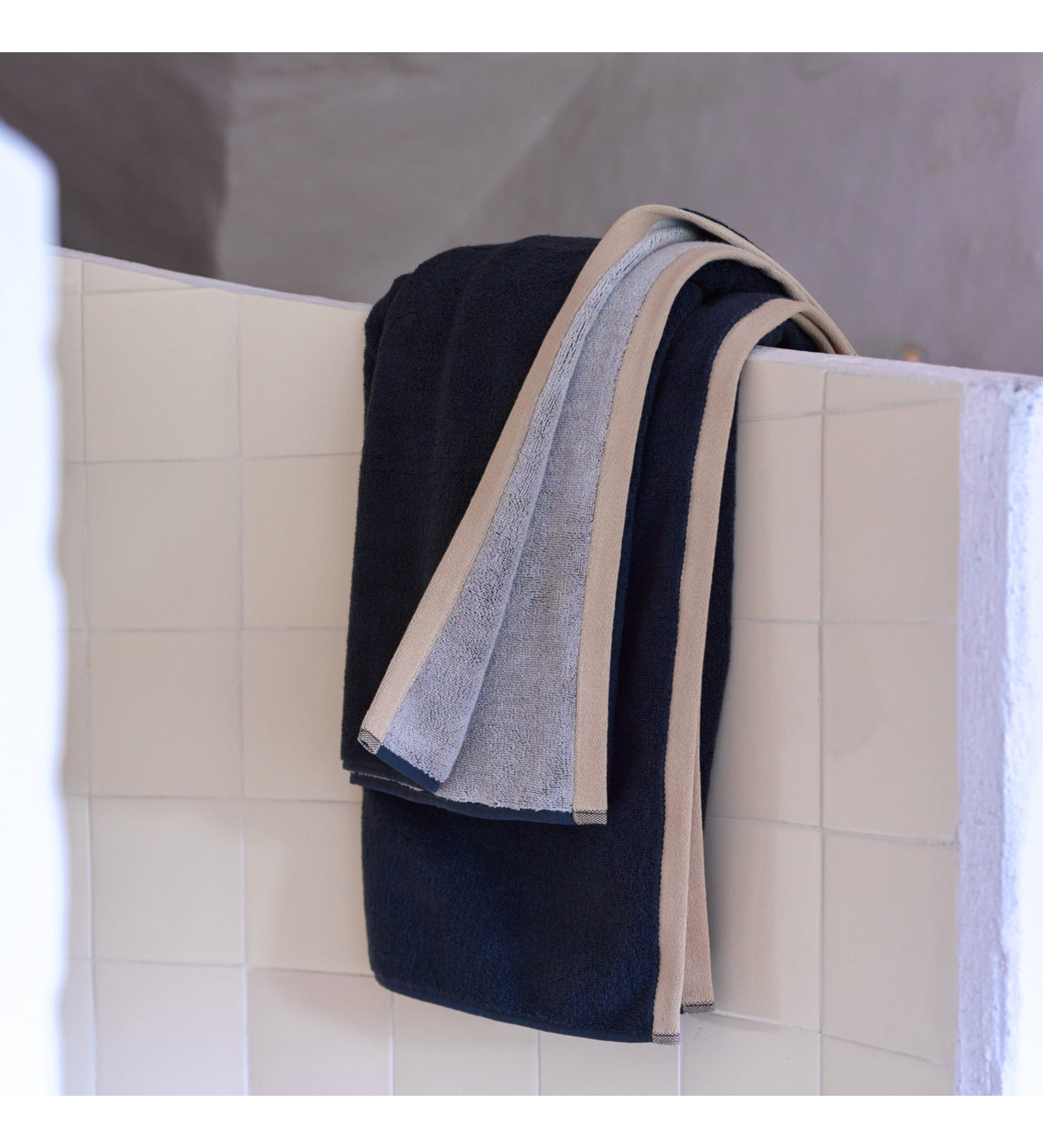 soft towel - darkgrey / lightgrey