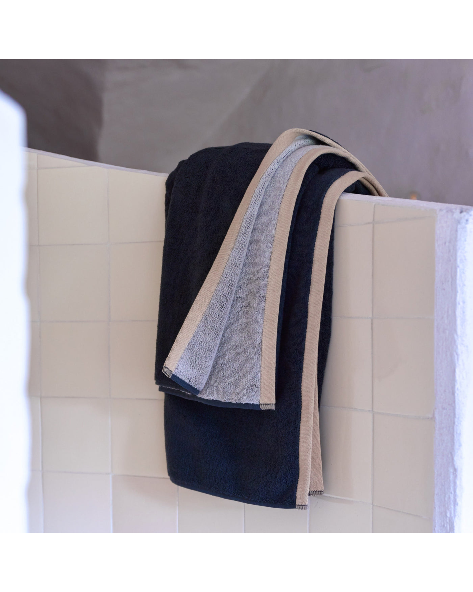 soft towel - darkgrey / lightgrey
